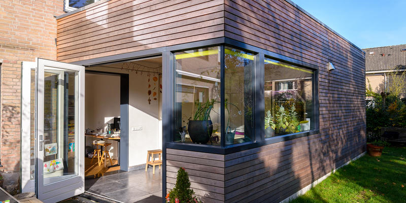 aanbouw achterkant woning
